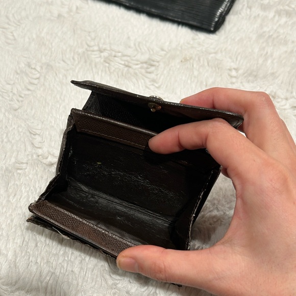 Louis Vuitton Wallets Monogram Black Epi Damier Ebene Damaged Worn - Picture 5 of 15